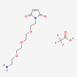 molecular formula C14H21F3N2O7 B12394464 Mal-PEG3-NH2 TFA 