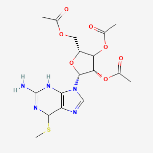 [(2R,4S,5R)-3,4-diacetyloxy-5-(2-amino-6-methylsulfanyl-3,6-dihydropurin-9-yl)oxolan-2-yl]methyl acetate