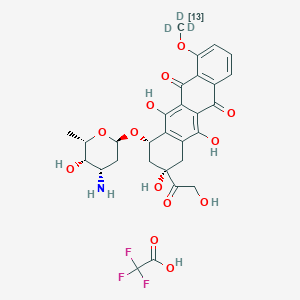 molecular formula C29H30F3NO13 B12394492 Doxorubicin-13C,3d (TFA) 