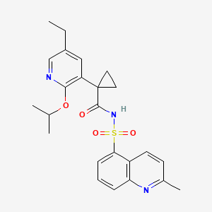 molecular formula C24H27N3O4S B12394508 Zatonacaftor CAS No. 2301945-38-8