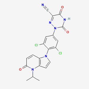 molecular formula C20H14Cl2N6O3 B12394511 THR-|A agonist 6 