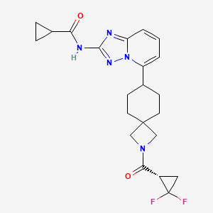 molecular formula C22H25F2N5O2 B12394538 Dba7WU5NH4 CAS No. 2411222-96-1