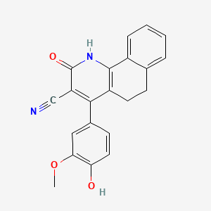 molecular formula C21H16N2O3 B12394559 Antileishmanial agent-21 