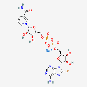 molecular formula C21H25BrN7NaO14P2 B12394589 8-Br-NAD+ (sodium) 