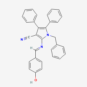 molecular formula C31H23N3O B12394594 Metallo-|A-lactamase-IN-11 