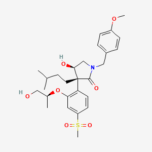 molecular formula C27H37NO7S B12394623 HIV-1 protease-IN-3 