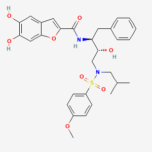 molecular formula C30H34N2O8S B12394625 HIV-1 inhibitor-53 