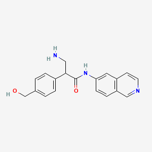 molecular formula C19H19N3O2 B12394635 (S)-3-Amino-2-[4-(hydroxymethyl)phenyl]-N-(6-isoquinolyl)propanamide 