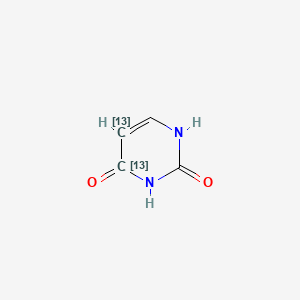 molecular formula C4H4N2O2 B12394646 Uracil 4,5-13c2 