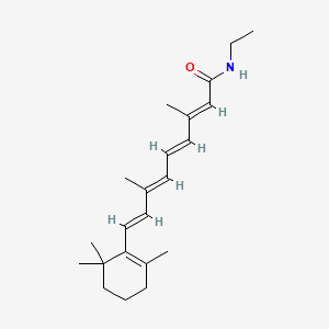 molecular formula C22H33NO B1239467 N-乙基视黄酰胺 CAS No. 33631-41-3
