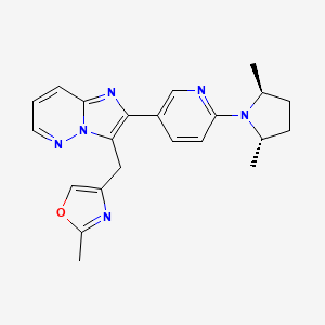 molecular formula C22H24N6O B12394675 c-Myc inhibitor 12 