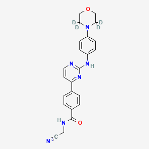 molecular formula C23H22N6O2 B12394684 Momelotinib-3,3,5,5-d4 