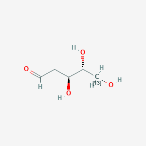 molecular formula C5H10O4 B12394720 Thyminose-13C-2 