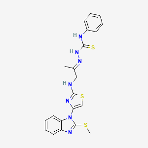 molecular formula C21H21N7S3 B12394728 Cox-2/15-lox-IN-1 