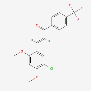 molecular formula C18H14ClF3O3 B12394735 hCYP1B1-IN-1 