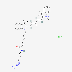 molecular formula C35H45ClN6O B12394742 Cyanine5 azide (chloride) 