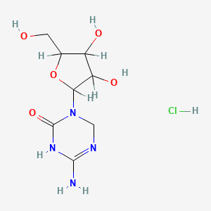 6-amino-3-[3,4-dihydroxy-5-(hydroxymethyl)oxolan-2-yl]-1,4-dihydro-1,3,5-triazin-2-one;hydrochloride