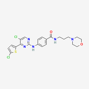 molecular formula C22H23Cl2N5O2S B12394798 PfGSK3/PfPK6-IN-1 