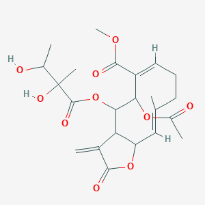 molecular formula C23H30O10 B1239481 Tetraludin A CAS No. 73522-62-0