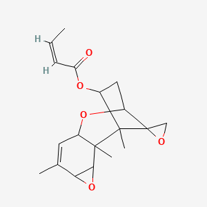 molecular formula C19H24O5 B1239483 4-Isocrotonyloxy-7,8-epoxyscirp-9-ene 