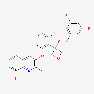 molecular formula C26H19F4NO3 B12394875 Antituberculosis agent-7 