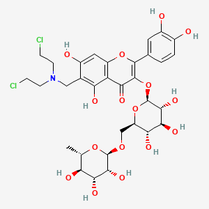 molecular formula C32H39Cl2NO16 B1239488 Rutin-N-mustard CAS No. 85625-48-5
