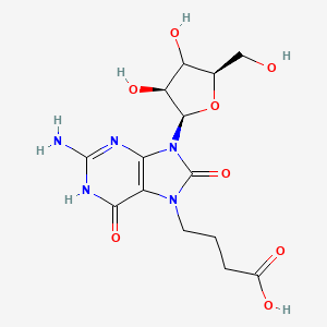 molecular formula C14H19N5O8 B12394891 TLR7 agonist 12 