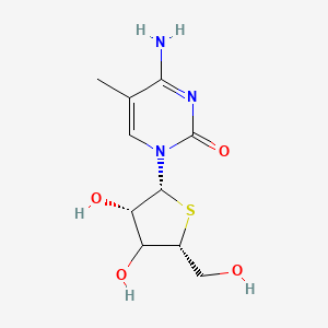 4-amino-1-[(2R,3S,5R)-3,4-dihydroxy-5-(hydroxymethyl)thiolan-2-yl]-5-methylpyrimidin-2-one