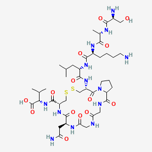 H-Ser-Ala-Lys-Leu-Cys(1)-DL-Pro-Gly-Gly-Asn-Cys(1)-Val-OH
