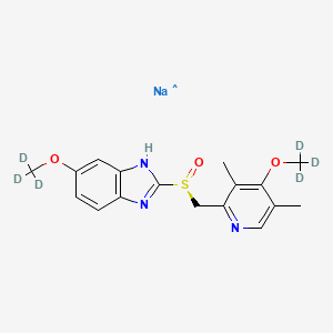 molecular formula C17H19N3NaO3S B12394966 Esomeprazole-d6 (sodium) 