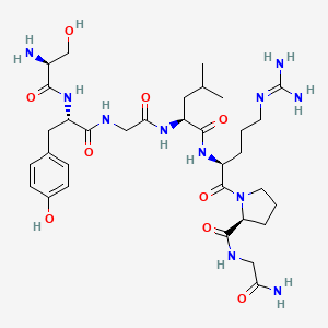 molecular formula C33H53N11O9 B12394974 L-seryl-L-tyrosylglycyl-L-leucyl-L-arginyl-L-prolylglycinamid 