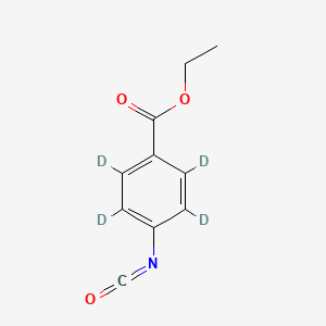 molecular formula C10H9NO3 B12394979 Ethyl 4-isocyanatobenzoate-2,3,5,6-d4 