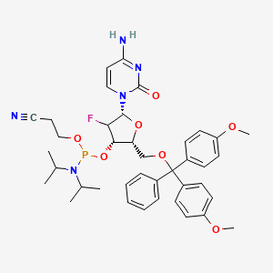 molecular formula C39H47FN5O7P B12394990 DMT-2'-F-Cytidine Phosphoramidite 