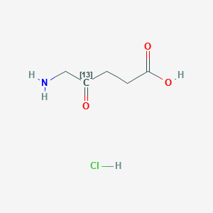 molecular formula C5H10ClNO3 B12394992 5-amino-4-oxo(413C)pentanoic acid;hydrochloride 