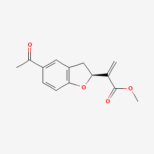 Methyl (S)-2-(5-acetyl-2,3-dihydrobenzofuran-2-yl)acrylate