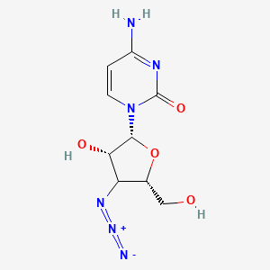 4-amino-1-[(2R,3S,5S)-4-azido-3-hydroxy-5-(hydroxymethyl)oxolan-2-yl]pyrimidin-2-one