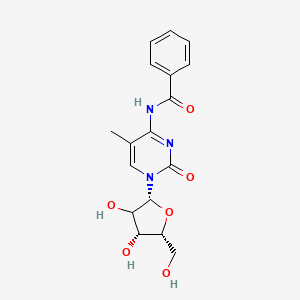 N-[1-[(2R,4R,5R)-3,4-dihydroxy-5-(hydroxymethyl)oxolan-2-yl]-5-methyl-2-oxopyrimidin-4-yl]benzamide