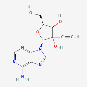 molecular formula C12H13N5O4 B12395034 (2R,4S,5R)-2-(6-aminopurin-9-yl)-3-ethynyl-5-(hydroxymethyl)oxolane-3,4-diol 