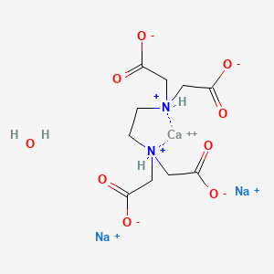 Calcium;disodium;2-[2-[bis(carboxylatomethyl)azaniumyl]ethyl-(carboxylatomethyl)azaniumyl]acetate;hydrate