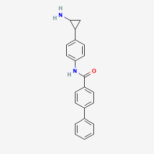 molecular formula C22H20N2O B12395053 N-[4-(2-aminocyclopropyl)phenyl]-4-phenylbenzamide 