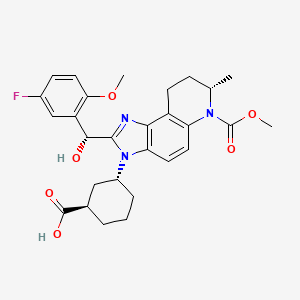 molecular formula C28H32FN3O6 B12395056 Pocenbrodib CAS No. 2304372-79-8