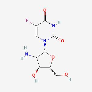 1-[(2R,4R,5R)-3-amino-4-hydroxy-5-(hydroxymethyl)oxolan-2-yl]-5-fluoropyrimidine-2,4-dione