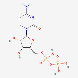 [(2R,4S,5R)-5-(4-amino-2-oxopyrimidin-1-yl)-3,4-dihydroxyoxolan-2-yl]methyl phosphono hydrogen phosphate