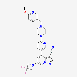 molecular formula C27H26F2N8O B12395079 Ret-IN-24 