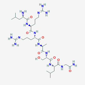 Glycinamide, L-leucyl-L-arginyl-L-arginyl-L-alanyl-L-seryl-L-leucyl-