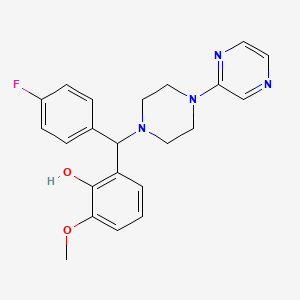 molecular formula C22H23FN4O2 B12395105 hAChE-IN-2 