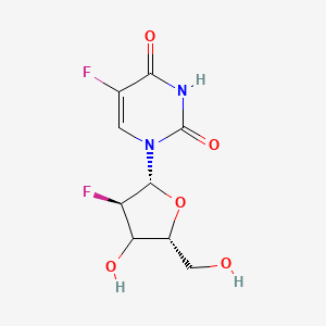 5-fluoro-1-[(2R,3R,5R)-3-fluoro-4-hydroxy-5-(hydroxymethyl)oxolan-2-yl]pyrimidine-2,4-dione