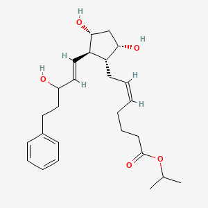 molecular formula C26H38O5 B1239512 15(R)-Bimatoprost isopropyl ester 