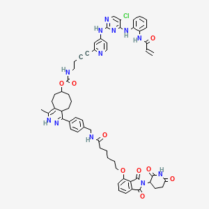 molecular formula C60H61ClN12O9 B12395120 Erk-cliptac 