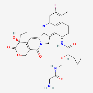 molecular formula C32H34FN5O7 B12395133 Gly-Cyclopropane-Exatecan 